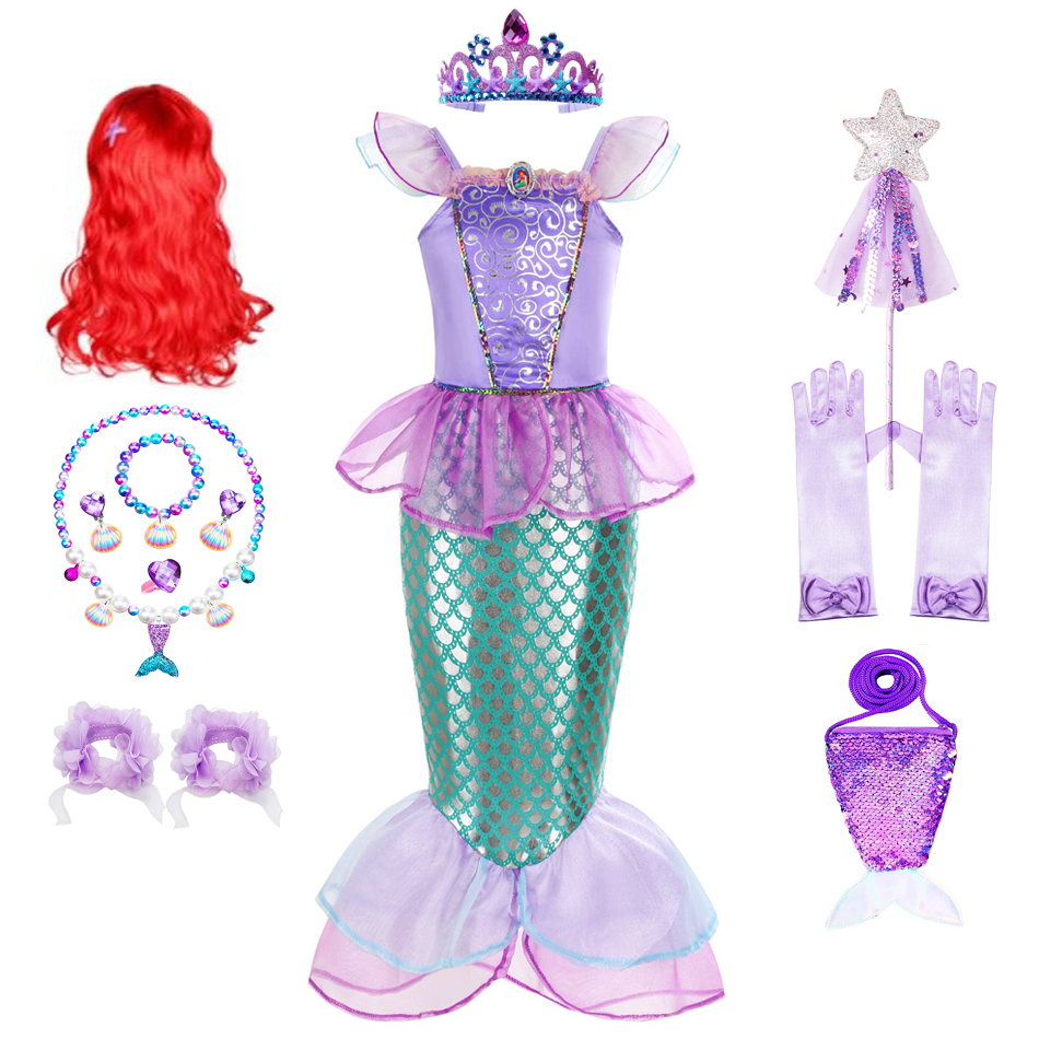 Baby Clothing Europe - Mermaid Costume For Girls Halloween Dress