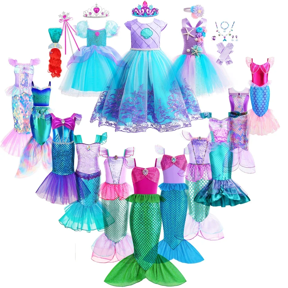 Mermaid Dress Girls Kids Cospl - đánh giá và giá Baby Clothing Europe