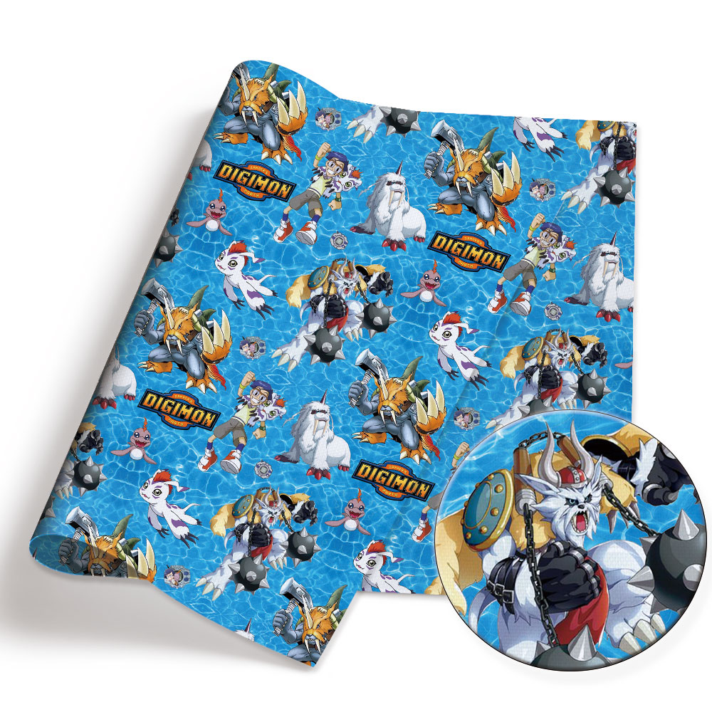 Digimon Cartoon Fabric 140cm H - đánh giá và giá Baby Clothing Material