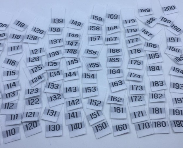 Kích thước Nhãn kỹ thuật số số - đánh giá và giá Baby Clothing Labels