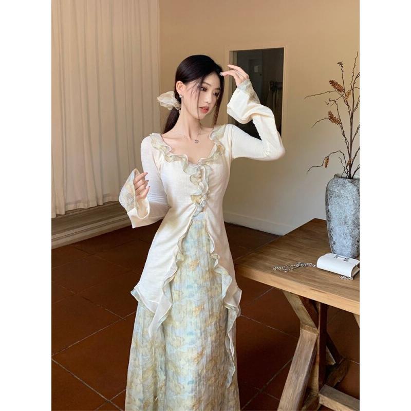 Women's Two Piece Set Ruffle T - đánh giá và giá Summer Short Set
