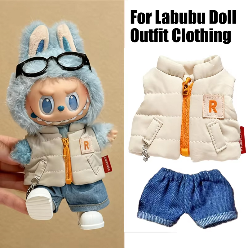 For 15 17cm Labubu Doll Solid  - đánh giá và giá Baby Clothing Items
