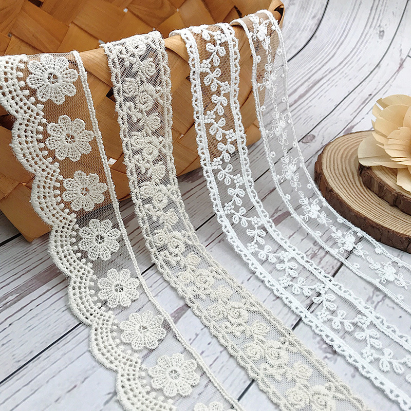3 Thước/Nhiều Thêu Trắng Be Re - đánh giá và giá Baby Clothing Material