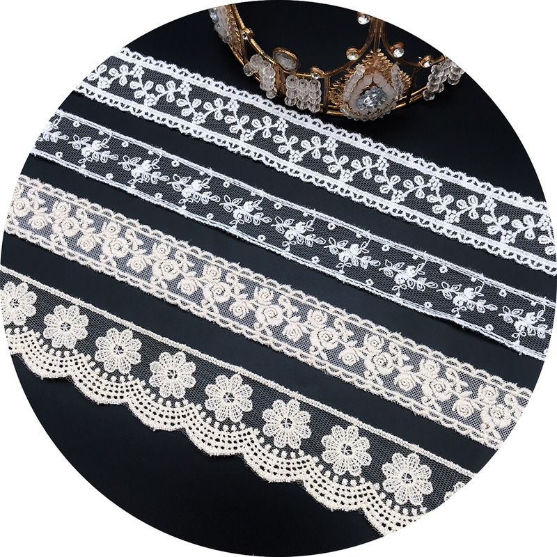 3 Thước/Nhiều Thêu Trắng Be Re - đánh giá và giá Baby Clothing Material