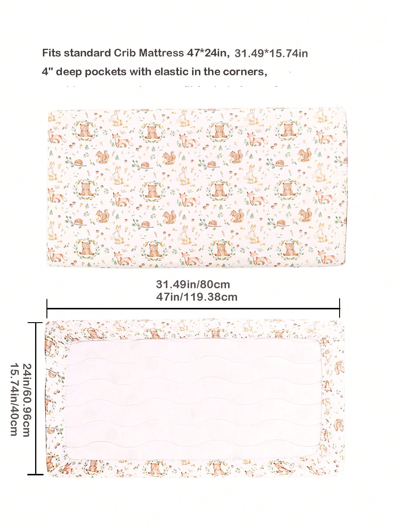 1pc Baby Crib Fitted Sheet wit - đánh giá và giá Baby Clothing Material