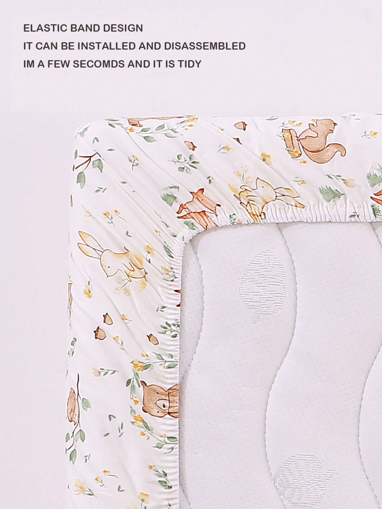 1pc Baby Crib Fitted Sheet wit - đánh giá và giá Baby Clothing Material